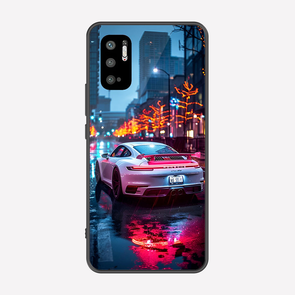 Xiaomi Redmi Note 10 5G Cover - Car Series - Premium Printed Metal soft Bumper shock Proof Case