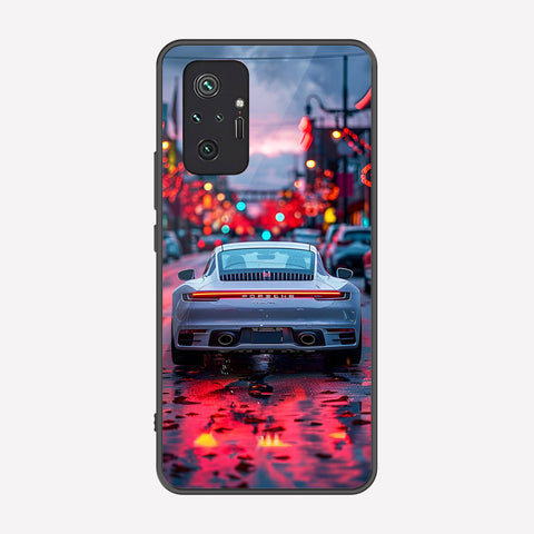 Xiaomi Redmi Note 10 Pro Max Cover - Car Series - Premium Printed Metal soft Bumper shock Proof Case