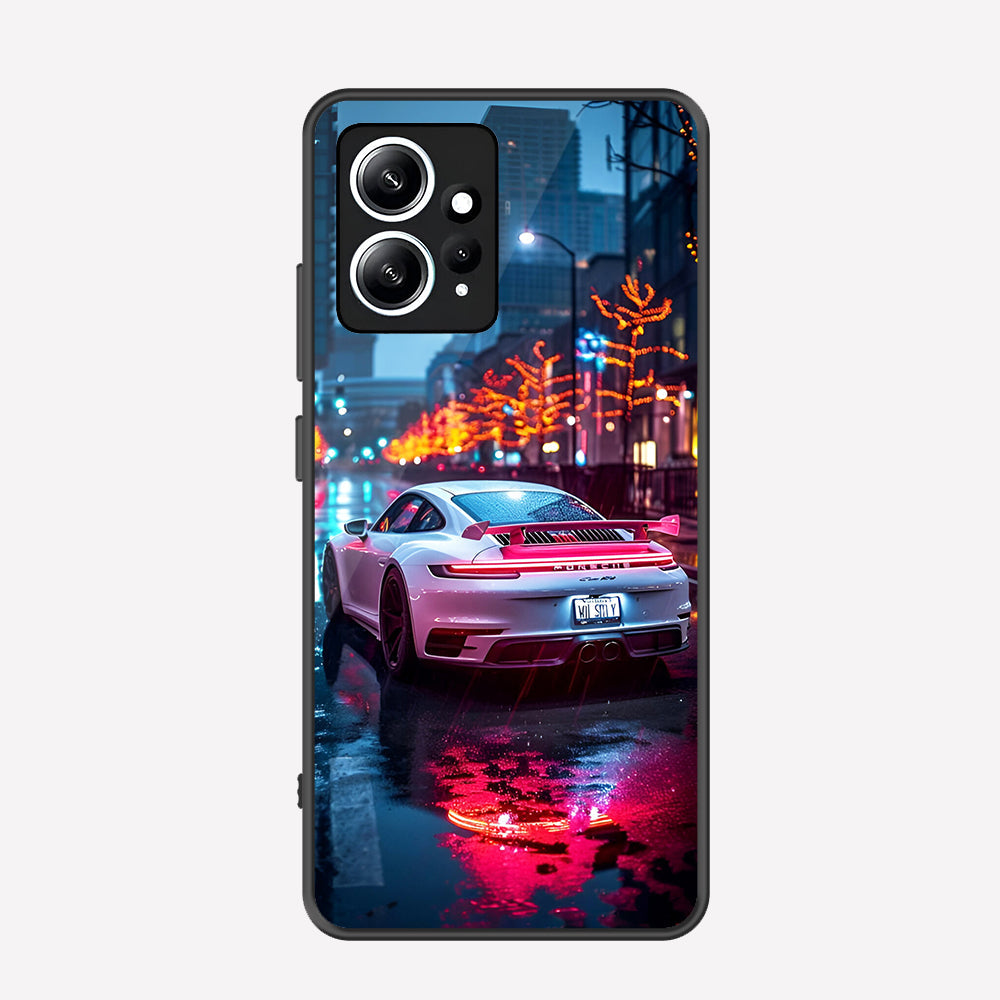 Xiaomi Redmi Note 12 4G Cover - Car Series - Premium Printed Metal soft Bumper shock Proof Case