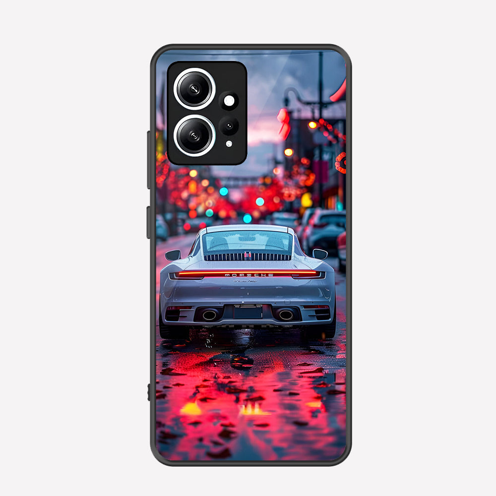 Xiaomi Redmi Note 12 4G Cover - Car Series - Premium Printed Metal soft Bumper shock Proof Case