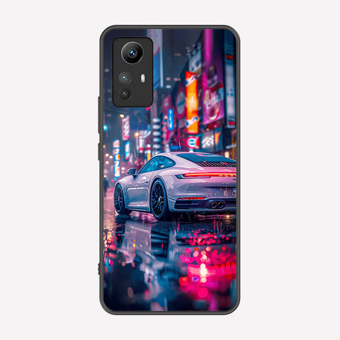 Xiaomi Redmi Note 12S Cover - Car Series - Premium Printed Metal soft Bumper shock Proof Case