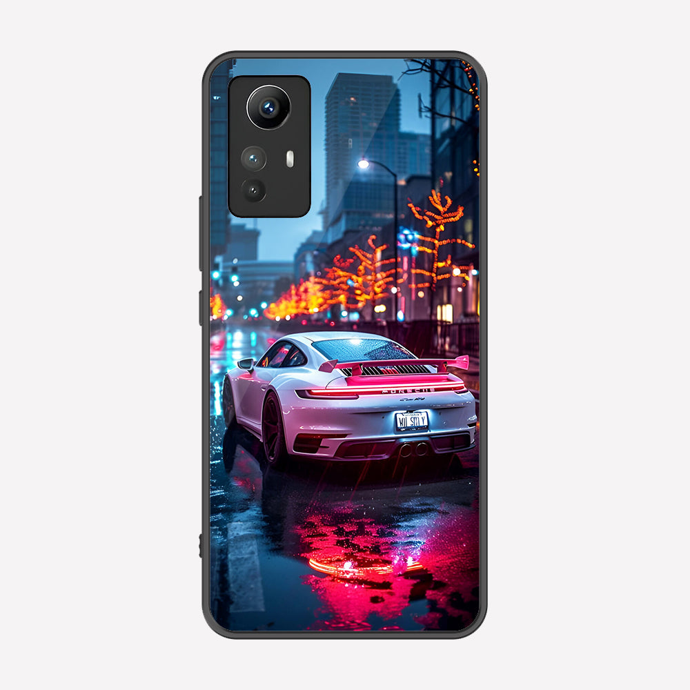 Xiaomi Redmi Note 12S Cover - Car Series - Premium Printed Metal soft Bumper shock Proof Case
