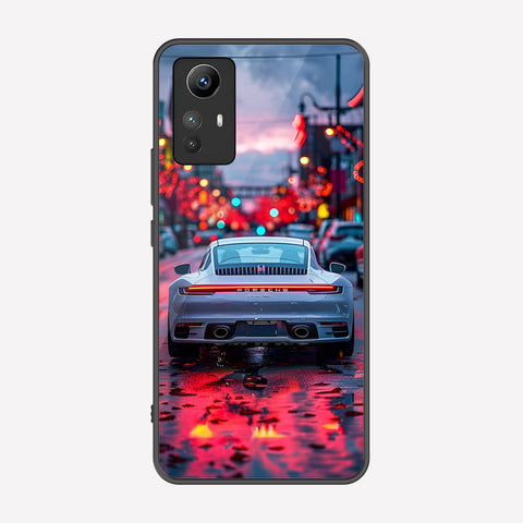 Xiaomi Redmi Note 12S Cover - Car Series - Premium Printed Metal soft Bumper shock Proof Case