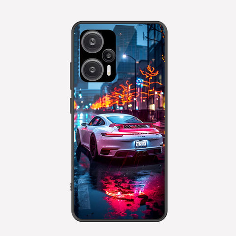 Xiaomi Poco F5 Cover - Car Series - Premium Printed Metal soft Bumper shock Proof Case
