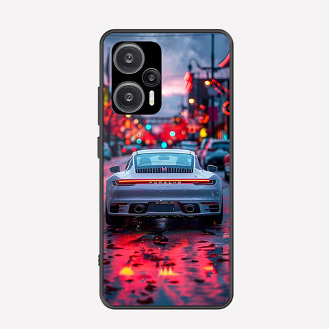 Xiaomi Poco F5 Cover - Car Series - Premium Printed Metal soft Bumper shock Proof Case