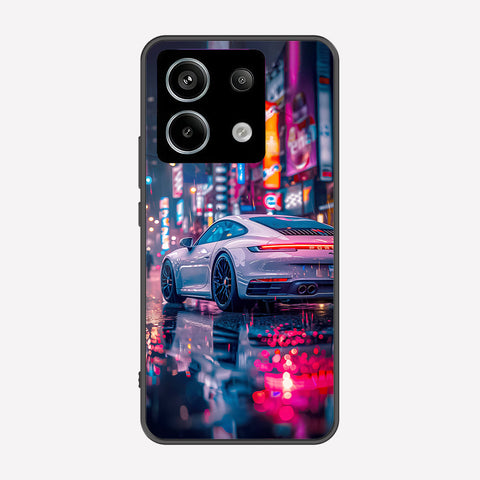 Xiaomi Poco M6 Pro 4G Cover - Car Series - Premium Printed Metal soft Bumper shock Proof Case