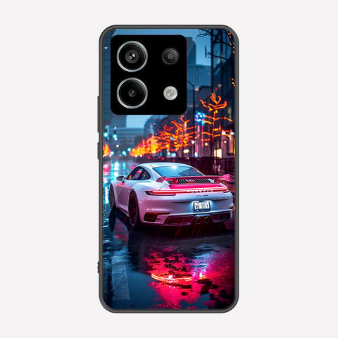Xiaomi Poco M6 Pro 4G Cover - Car Series - Premium Printed Metal soft Bumper shock Proof Case