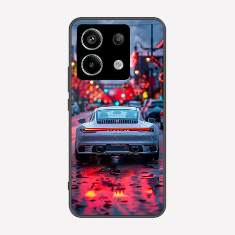 Xiaomi Redmi Note 13 Pro 4G Cover - Car Series - Premium Printed Metal soft Bumper shock Proof Case