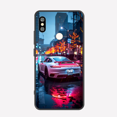 Xiaomi Redmi Note 5 Pro Cover - Car Series - Premium Printed Metal soft Bumper shock Proof Case