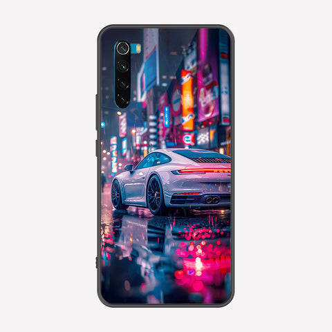 Xiaomi Redmi Note 8 2021 Cover - Car Series - Premium Printed Metal soft Bumper shock Proof Case