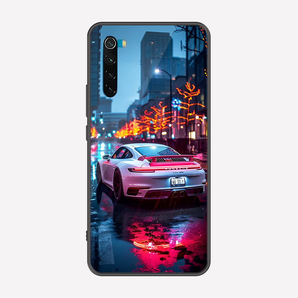 Xiaomi Redmi Note 8 2021 Cover - Car Series - Premium Printed Metal soft Bumper shock Proof Case