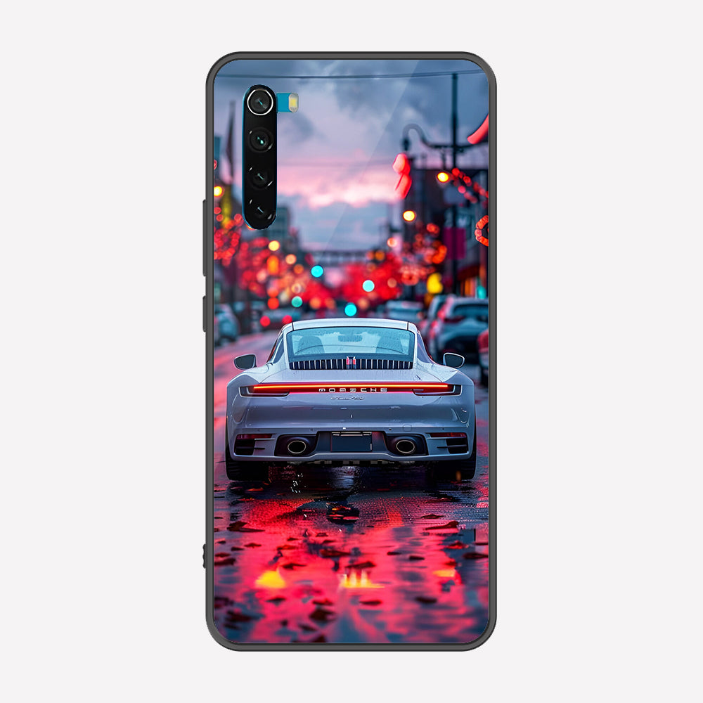 Xiaomi Redmi Note 8 2021 Cover - Car Series - Premium Printed Metal soft Bumper shock Proof Case