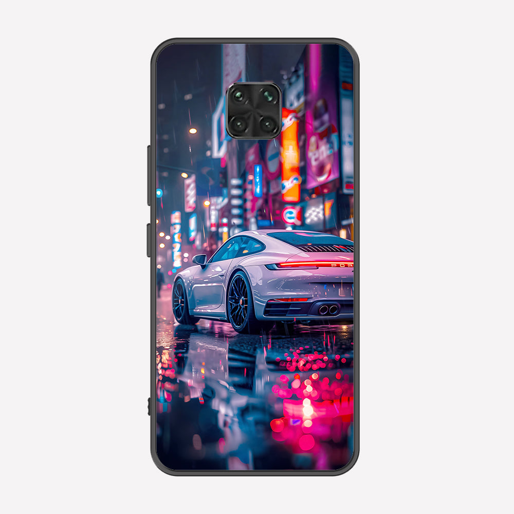 Xiaomi Redmi Note 9S Cover - Car Series - Premium Printed Metal soft Bumper shock Proof Case