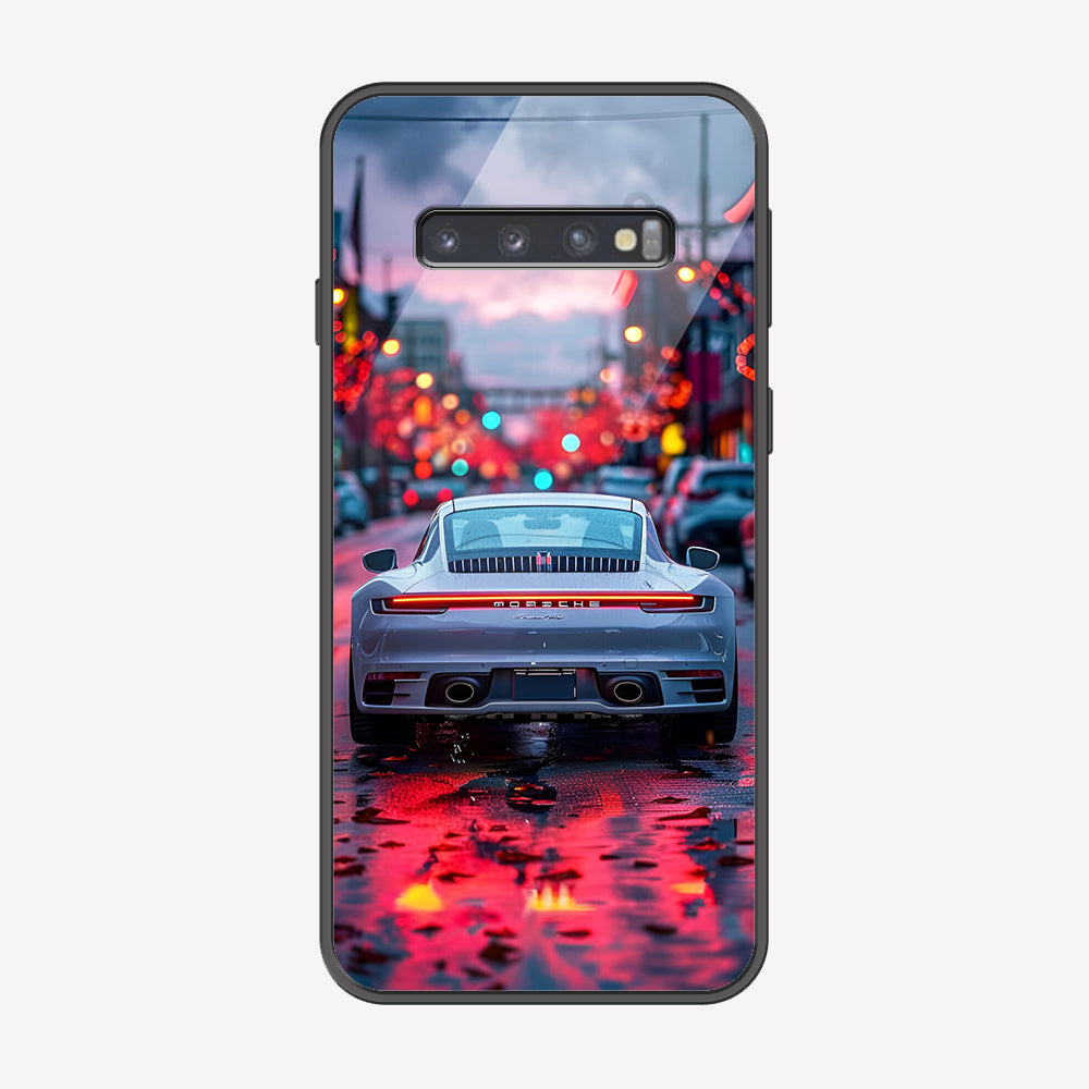 Samsung Galaxy S10 5G Cover - Car Series - Premium Printed Metal soft Bumper shock Proof Case