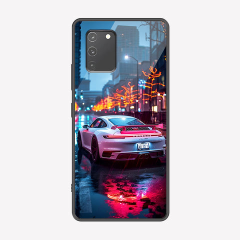 Samsung Galaxy M80s Cover - Car Series - Premium Printed Metal soft Bumper shock Proof Case