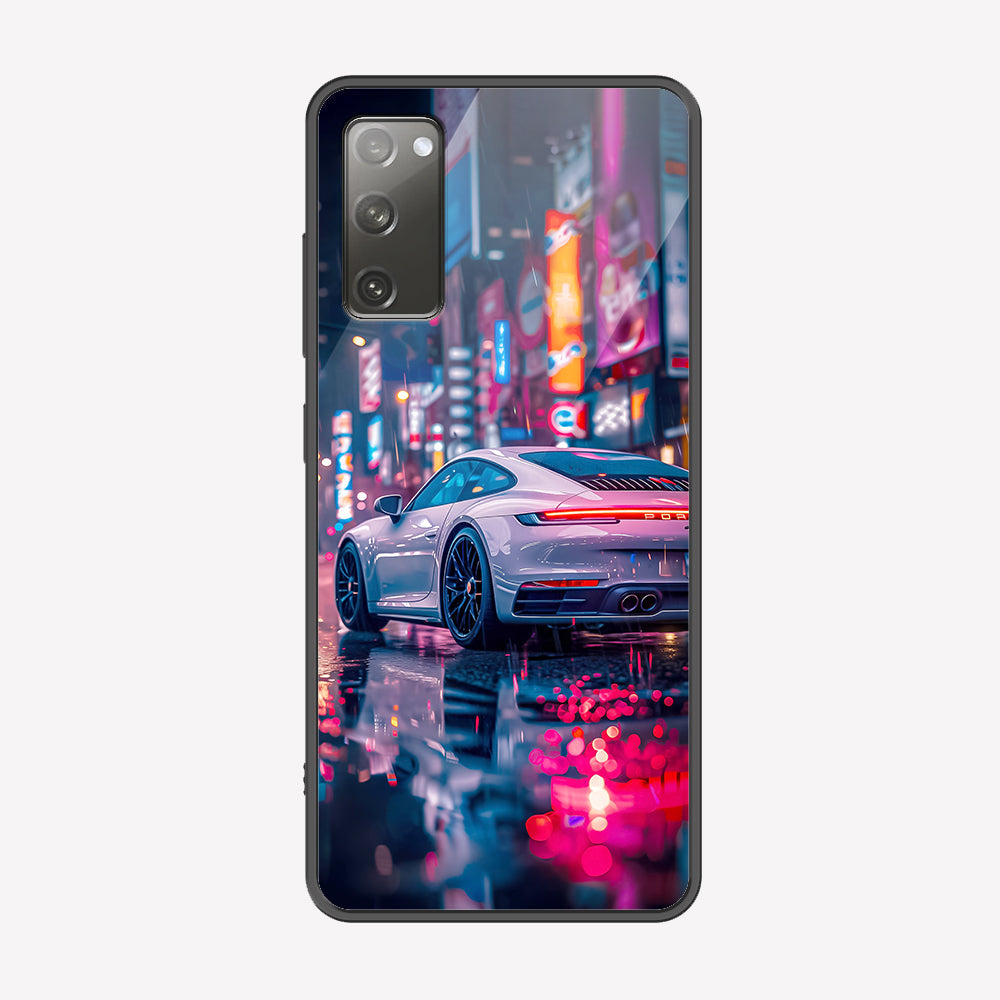 Samsung Galaxy S20 FE Cover - Car Series - Premium Printed Metal soft Bumper shock Proof Case