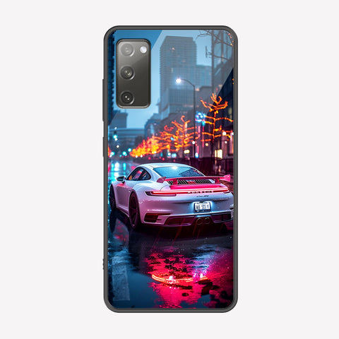 Samsung Galaxy S20 FE Cover - Car Series - Premium Printed Metal soft Bumper shock Proof Case