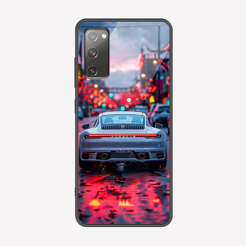 Samsung Galaxy S20 FE Cover - Car Series - Premium Printed Metal soft Bumper shock Proof Case