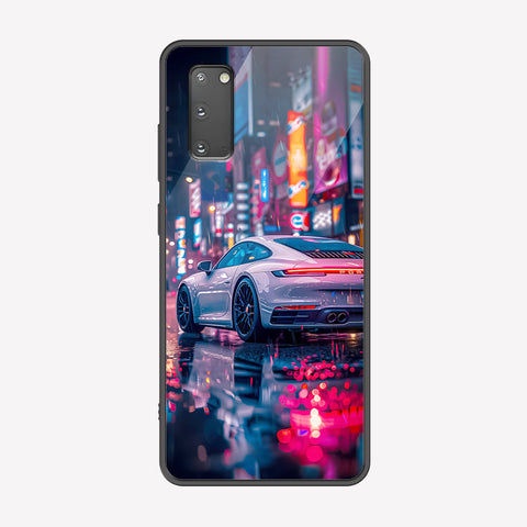 Samsung Galaxy S20 Plus Cover - Car Series - Premium Printed Metal soft Bumper shock Proof Case