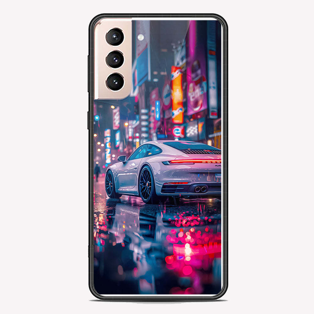 Samsung Galaxy S21 Plus 5G Cover - Car Series - Premium Printed Metal soft Bumper shock Proof Case