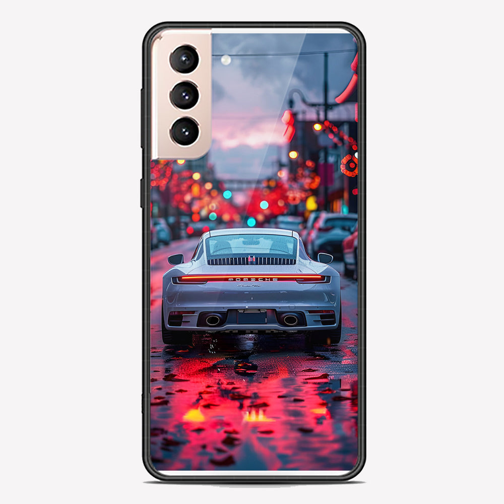 Samsung Galaxy S21 Plus 5G Cover - Car Series - Premium Printed Metal soft Bumper shock Proof Case