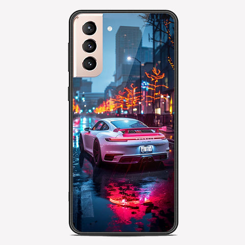 Samsung Galaxy S22 5G Cover - Car Series - Premium Printed Metal soft Bumper shock Proof Case