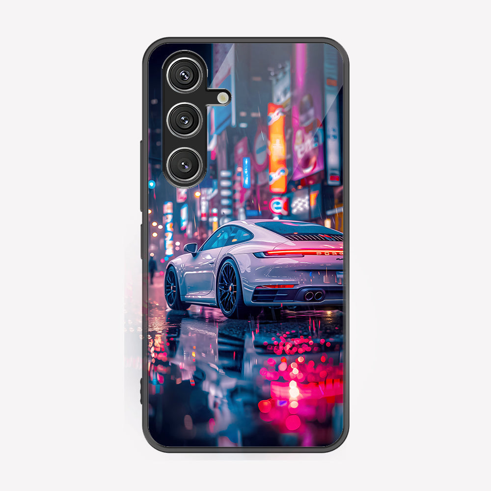 Samsung Galaxy S25 Cover - Car Series - Premium Printed Metal soft Bumper shock Proof Case