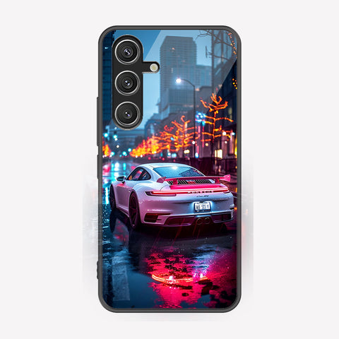 Samsung Galaxy S25 Cover - Car Series - Premium Printed Metal soft Bumper shock Proof Case