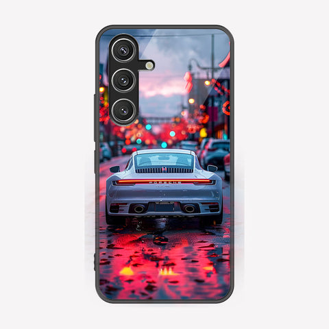 Samsung Galaxy S25 Cover - Car Series - Premium Printed Metal soft Bumper shock Proof Case