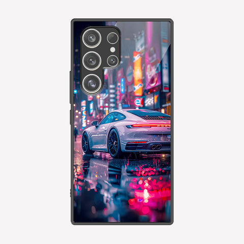 Samsung Galaxy S25 Ultra Cover - Car Series - Premium Printed Metal soft Bumper shock Proof Case