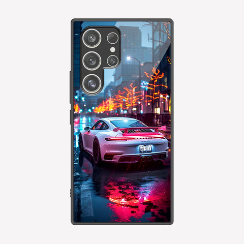 Samsung Galaxy S25 Ultra Cover - Car Series - Premium Printed Metal soft Bumper shock Proof Case