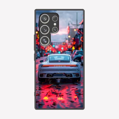 Samsung Galaxy S25 Ultra Cover - Car Series - Premium Printed Metal soft Bumper shock Proof Case