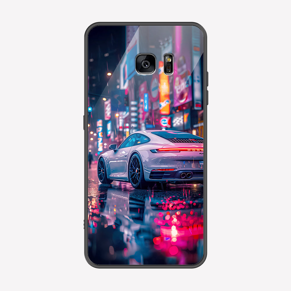 Samsung Galaxy S6 Edge Plus Cover - Car Series - Premium Printed Metal soft Bumper shock Proof Case