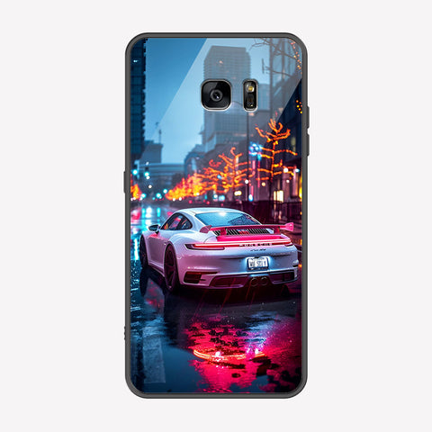 Samsung Galaxy S6 Edge Plus Cover - Car Series - Premium Printed Metal soft Bumper shock Proof Case
