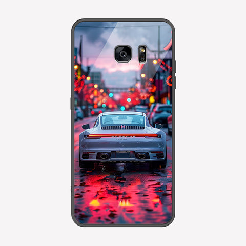 Samsung Galaxy S6 Edge Plus Cover - Car Series - Premium Printed Metal soft Bumper shock Proof Case