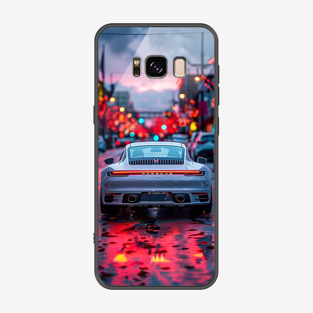 Samsung Galaxy S8 Cover - Car Series - Premium Printed Metal soft Bumper shock Proof Case
