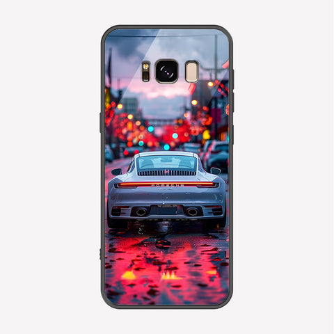 Samsung Galaxy S8 Cover - Car Series - Premium Printed Metal soft Bumper shock Proof Case