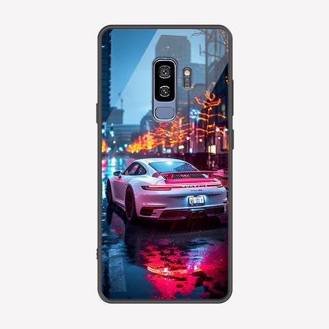 Samsung Galaxy S9 Plus Cover - Car Series - Premium Printed Metal soft Bumper shock Proof Case