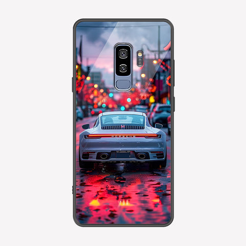 Samsung Galaxy S9 Plus Cover - Car Series - Premium Printed Metal soft Bumper shock Proof Case