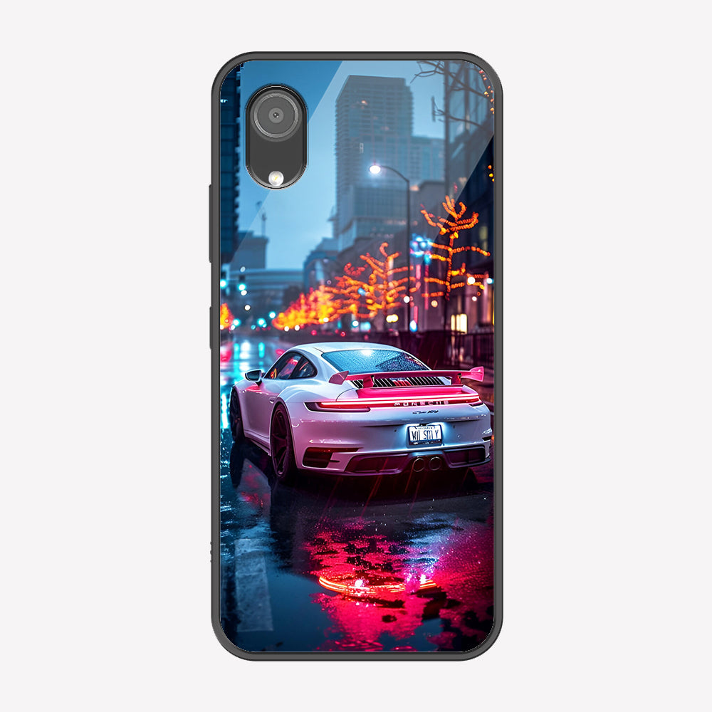 Samsung Galaxy A03 Core Cover - Car Series - Premium Printed Metal soft Bumper shock Proof Case