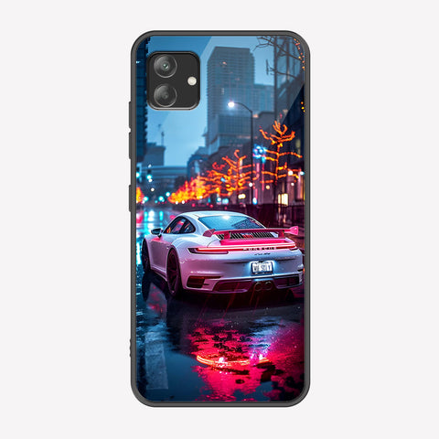 Samsung Galaxy A04e Cover - Car Series - Premium Printed Metal soft Bumper shock Proof Case