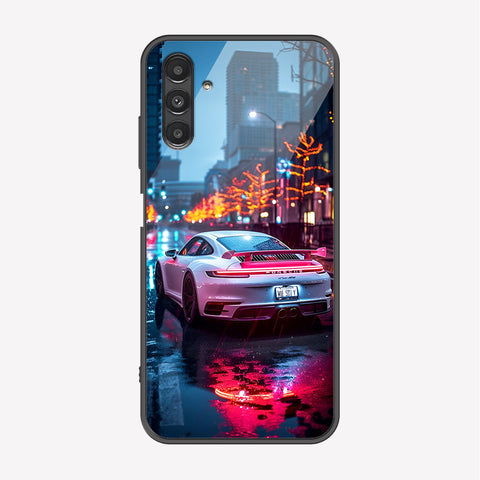 Samsung Galaxy A04s Cover - Car Series - Premium Printed Metal soft Bumper shock Proof Case
