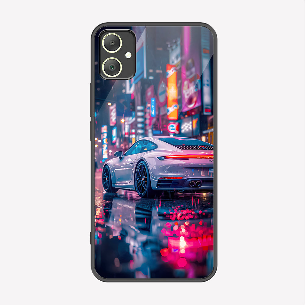 Samsung Galaxy A05 Cover - Car Series - Premium Printed Metal soft Bumper shock Proof Case