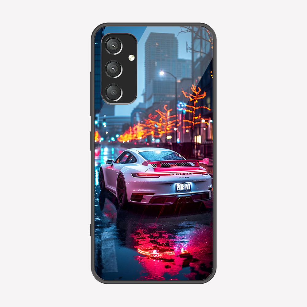 Samsung Galaxy A05s Cover - Car Series - Premium Printed Metal soft Bumper shock Proof Case