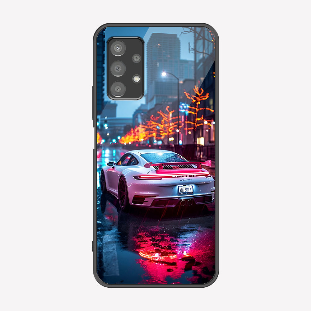 Samsung Galaxy A13 Cover - Car Series - Premium Printed Metal soft Bumper shock Proof Case