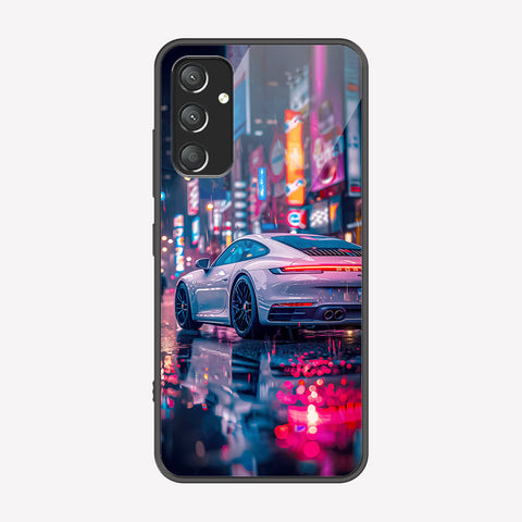 Samsung Galaxy A14 5G Cover - Car Series - Premium Printed Metal soft Bumper shock Proof Case