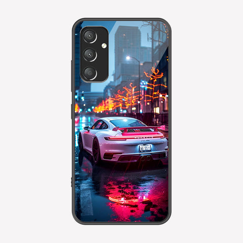 Samsung Galaxy A14 Cover - Car Series - Premium Printed Metal soft Bumper shock Proof Case