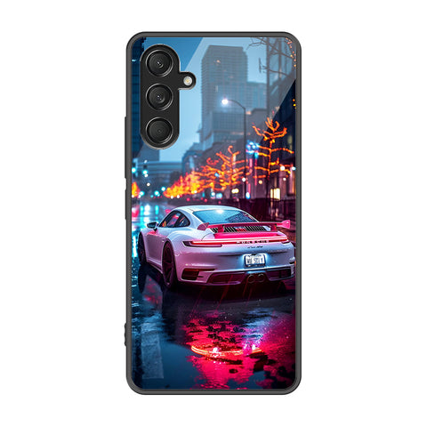 Samsung Galaxy A56 Cover - Car Series - Premium Printed Metal soft Bumper shock Proof Case