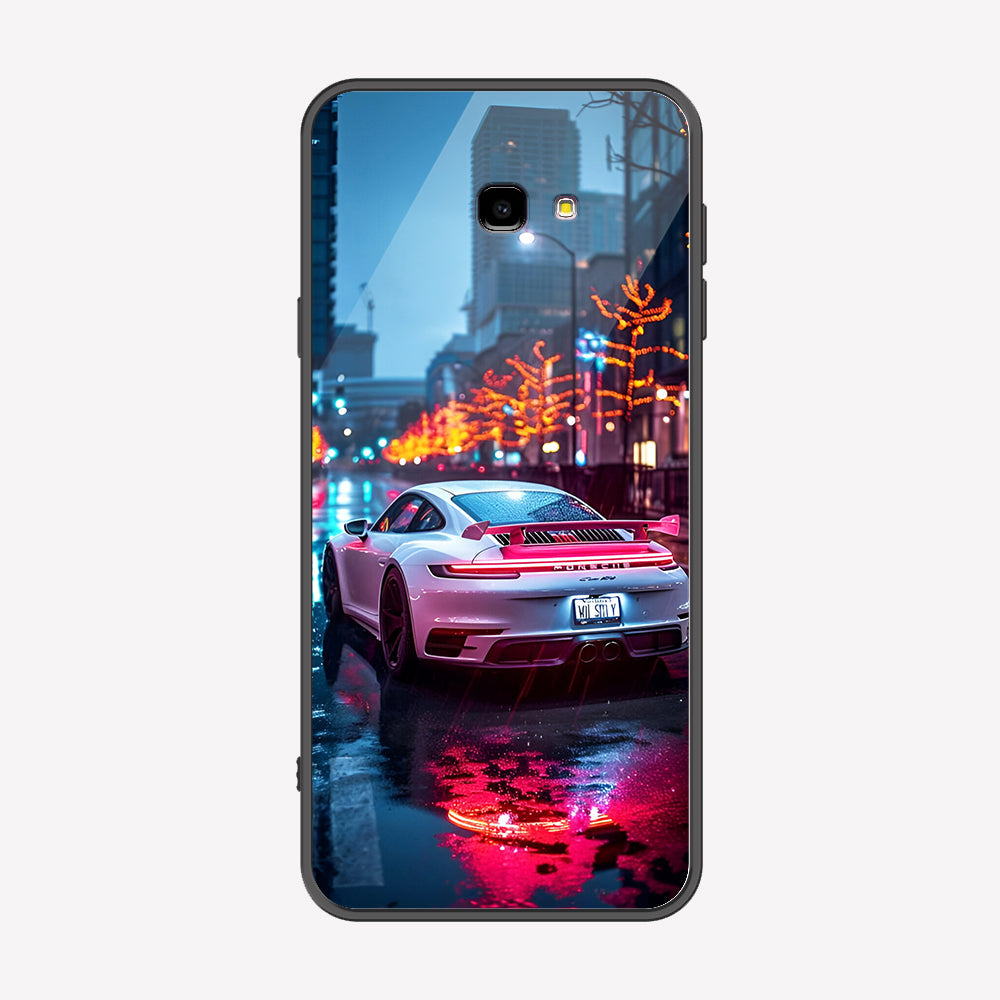 Samsung Galaxy J4 Plus Cover - Car Series - Premium Printed Metal soft Bumper shock Proof Case
