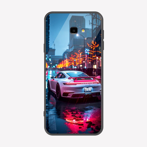 Samsung Galaxy J4 Plus Cover - Car Series - Premium Printed Metal soft Bumper shock Proof Case